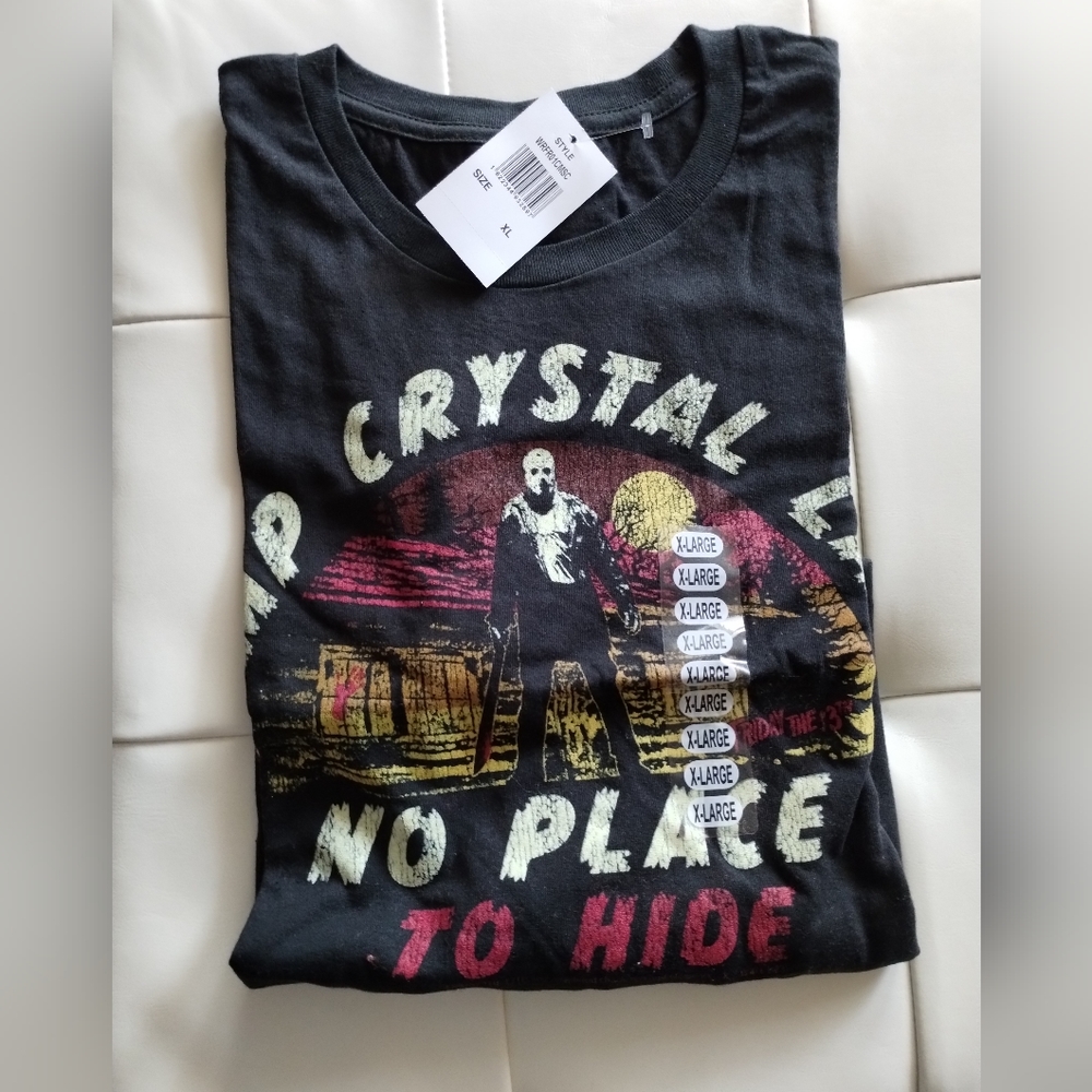 NWT Camp Crystal Lake Jason Friday the 13 T shirt